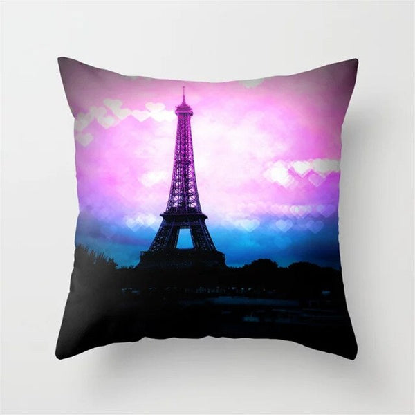 Retro Sketch Cushion Cover Waist Pillow Case