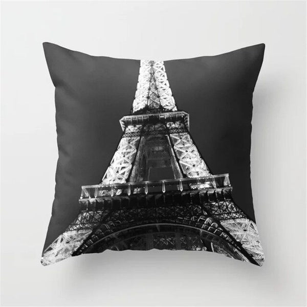 Retro Sketch Cushion Cover Waist Pillow Case