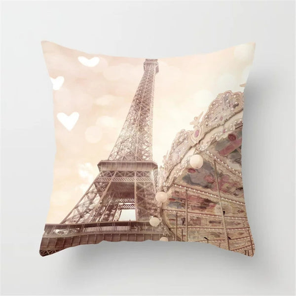 Retro Sketch Cushion Cover Waist Pillow Case