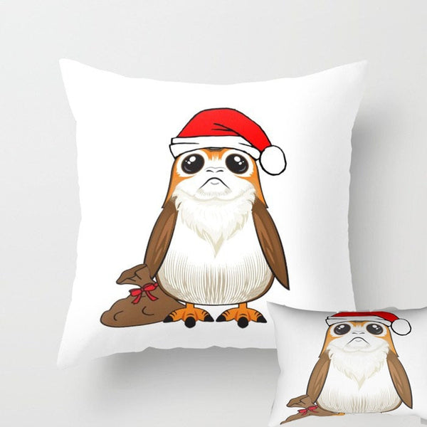 Porg Star War Cushion Cover Christmas Pillow Cover