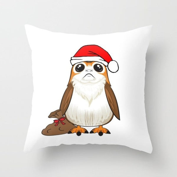 Porg Star War Cushion Cover Christmas Pillow Cover