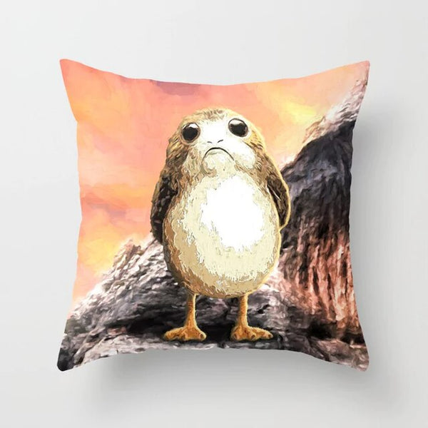 Porg Star War Cushion Cover Christmas Pillow Cover