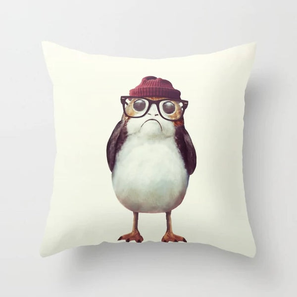 Porg Star War Cushion Cover Christmas Pillow Cover