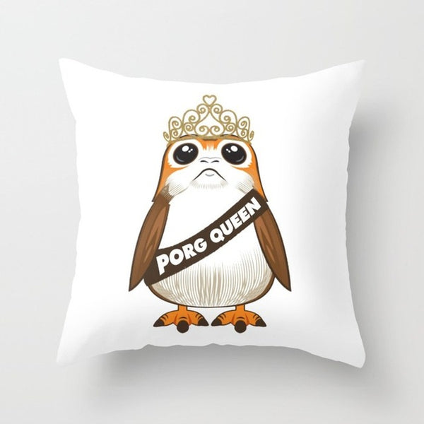 Porg Star War Cushion Cover Christmas Pillow Cover