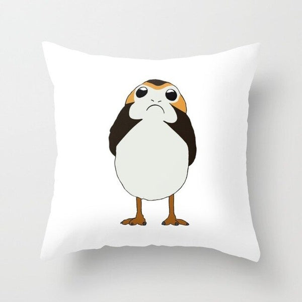 Porg Star War Cushion Cover Christmas Pillow Cover