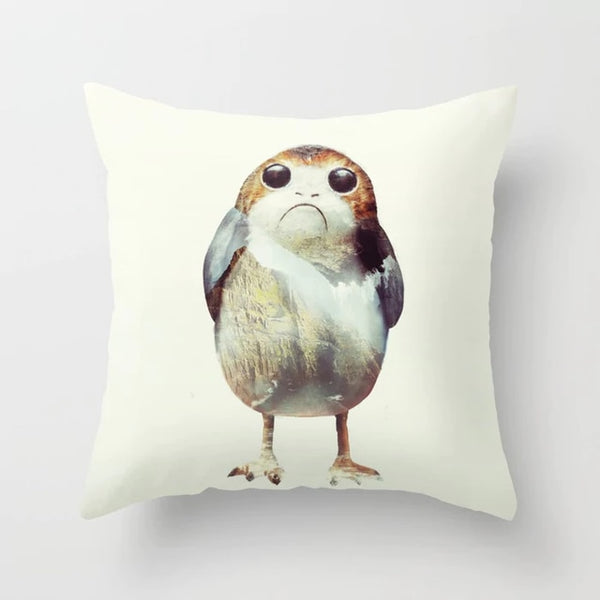 Porg Star War Cushion Cover Christmas Pillow Cover