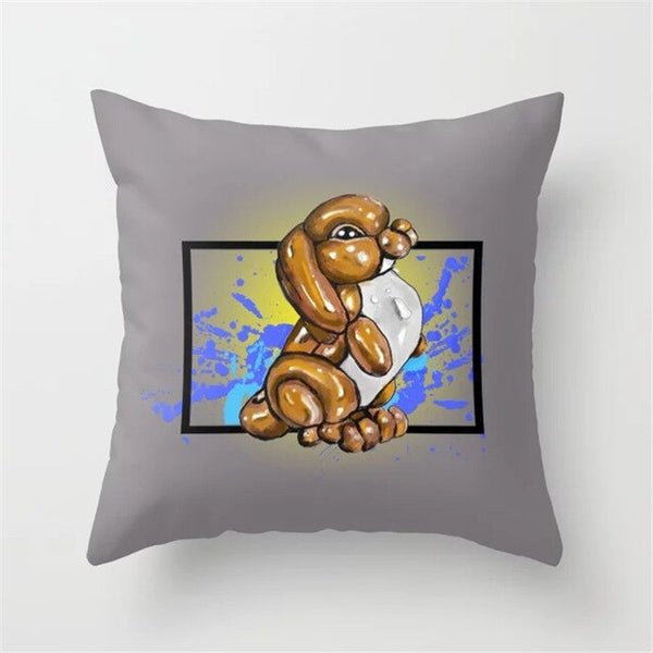 Throw Pillow Cover Easter Print Pillow Case