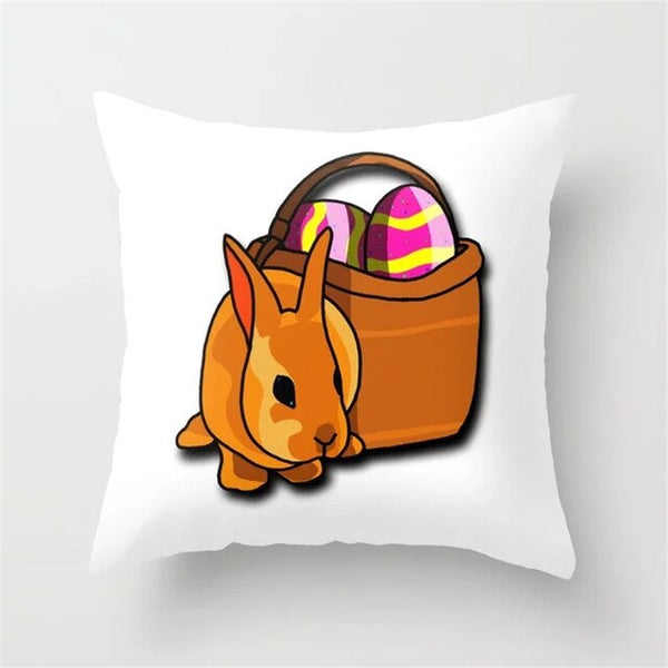Throw Pillow Cover Easter Print Pillow Case