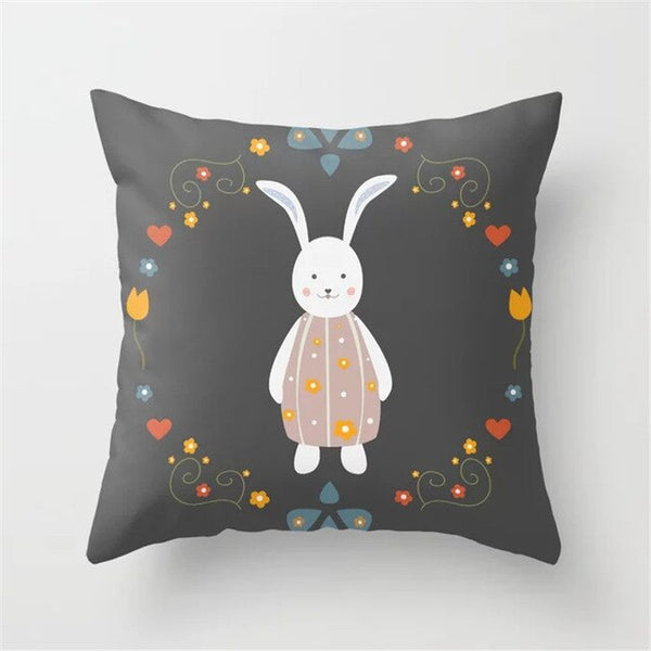 Throw Pillow Cover Easter Print Pillow Case