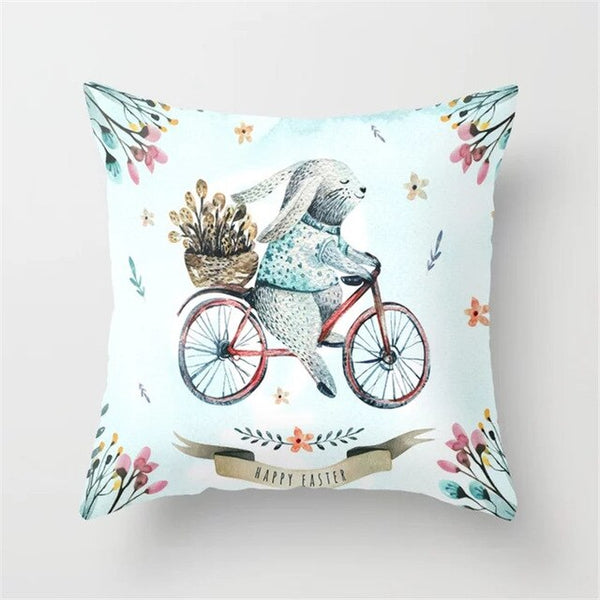 Throw Pillow Cover Easter Print Pillow Case