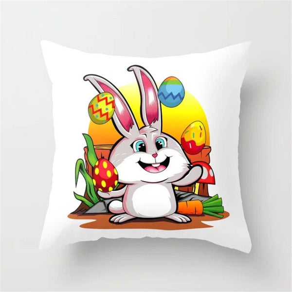 Throw Pillow Cover Easter Print Pillow Case