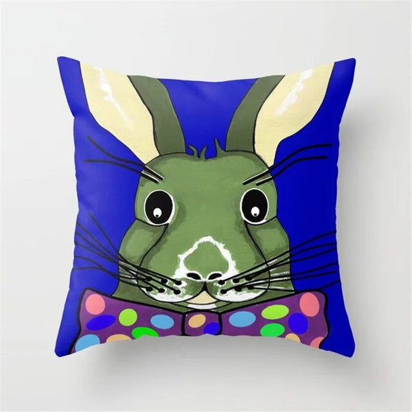 Throw Pillow Cover Easter Print Pillow Case