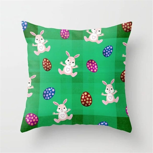Throw Pillow Cover Easter Print Pillow Case