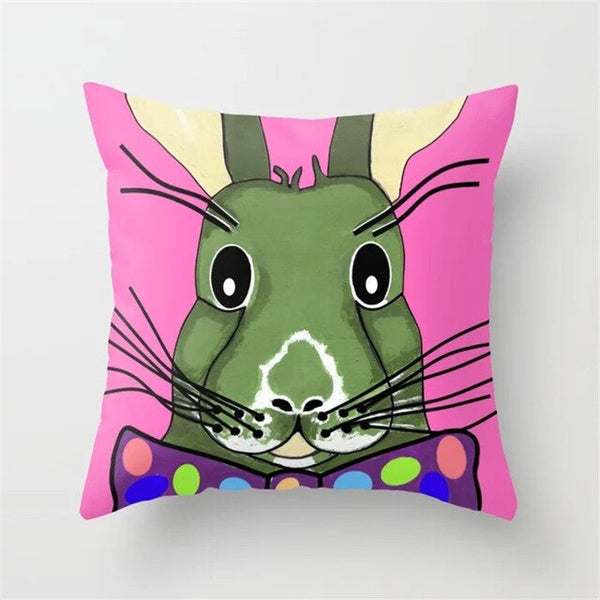 Throw Pillow Cover Easter Print Pillow Case