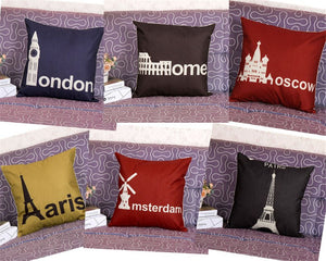 London Pairs Classic Vintage Cushion Covers