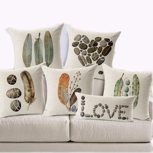 Feather Stone Custom Pillow Covers
