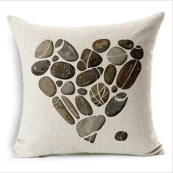 Feather Stone Custom Pillow Covers