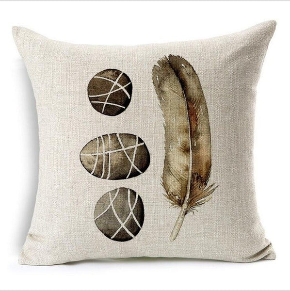 Feather Stone Custom Pillow Covers