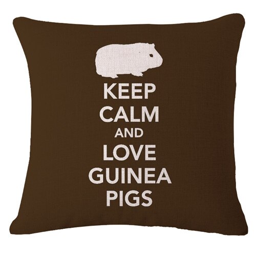 Keep Clam Love Dog Cushion Cover Bulldog