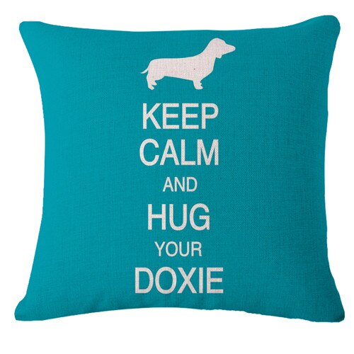 Keep Clam Love Dog Cushion Cover Bulldog