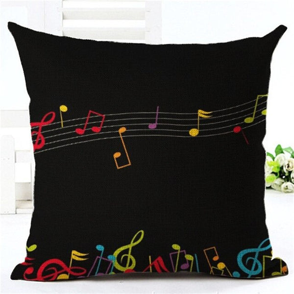 Music Series Note Printed High Quality Pillowcase